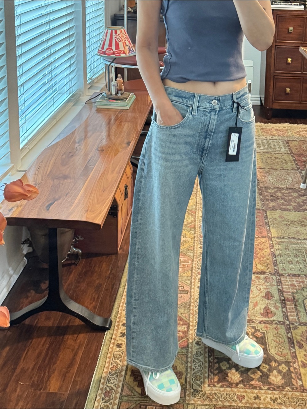NWT Paige ARELLIA ANKLE High Rise Barrel  Leg  Women's Jeans Size 28 - Picture 2 of 16